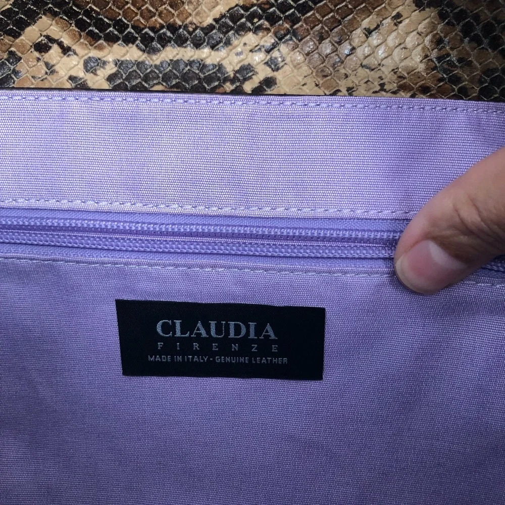 Claudia‎ Firenze Brown Snakeskin Satchel